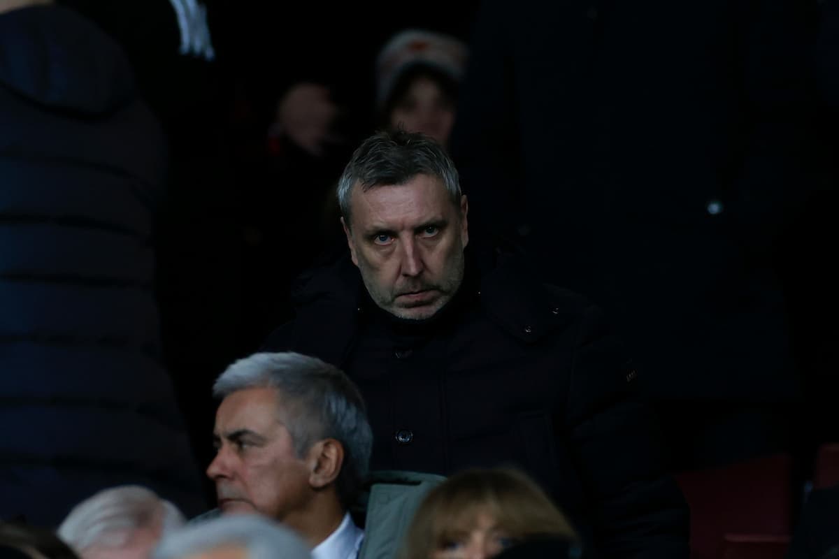 Jason Wilcox Technical Director at Manchester United during the Europa League match between Manchester United and Rangers at Old Trafford, Manchester, England on 23 January 2025.