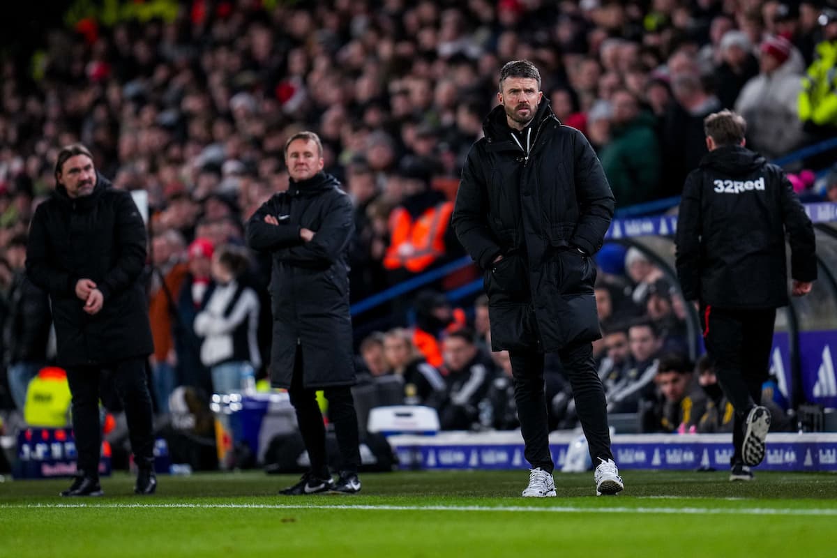Michael Carrick of Middlesbrough (Manager) during the EFL Sky Bet Championship match between Leeds United and Middlesbrough at Elland Road, Leeds, England on 10 December 2024.